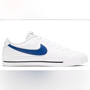NIB Nike Court Legacy White And Royal Blue Womens Sixe 6.5